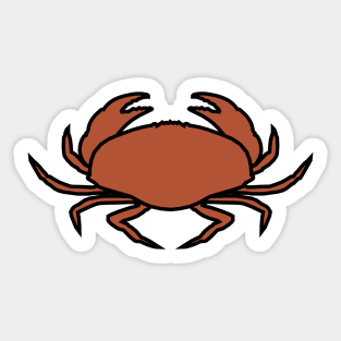 Maine Jonah Crab Drawing Sticker